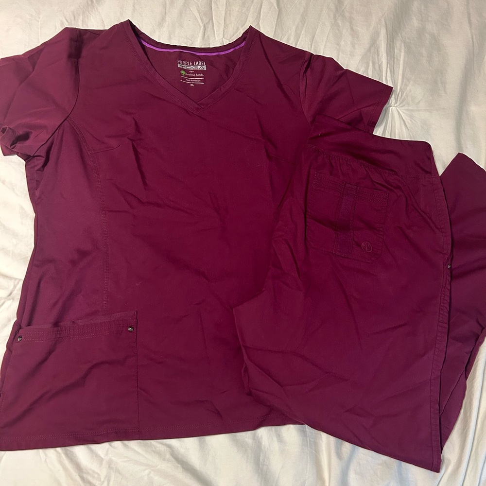 Wine Healing Hands Scrub Set- XL
